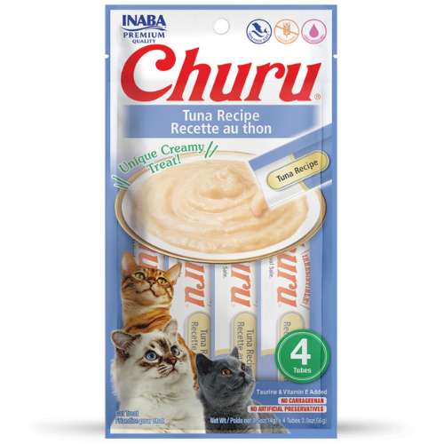 Churu Lickable Cat Treats Tuna 4 Pack .5oz