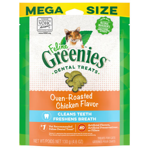Feline Greenies Dental Cat Treats Chicken 4.6oz