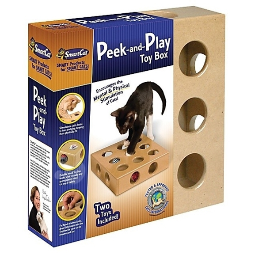 Hide And Seek Cat Toy Box Interactive