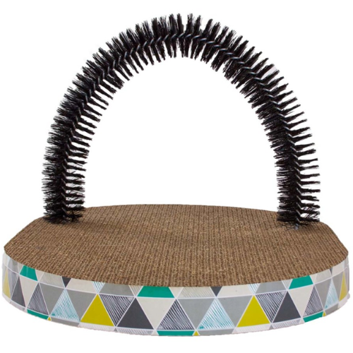 Petstages Cat Toy Scratch & Groom Scratch Pad & Grooming Brush