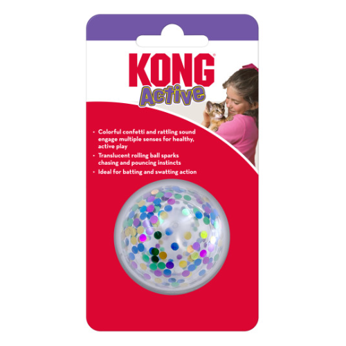 KONG CAT ACTIVE CONFETTI BALL