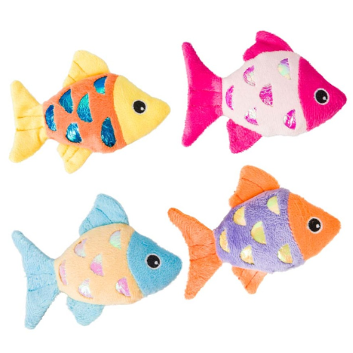 Spot Cat Toy Shimmer Glimmer Fish Catnip Assorted Colors
