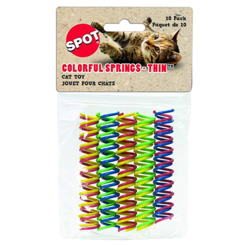Ethical Cat  Toys Thin Colorful Springs 10 Pack
