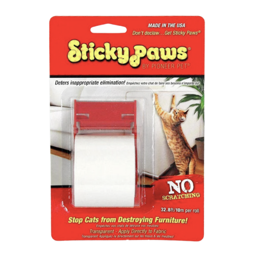 Sticky Paws on a Roll Furniture Scratch Deterrent for Cats 32'