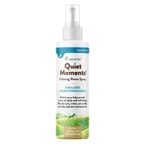 NaturVet Quiet Moments Herbal Cat Calming Spray 8oz