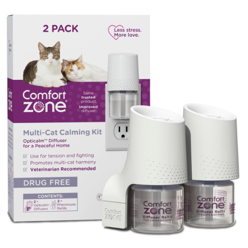 Comfort Zone Multicat Calming Diffuser Two Room Kit For Cats