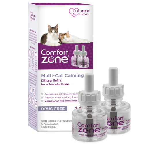 Comfort Zone Multicat Calming Diffuser 2 Pack Refill For Cats