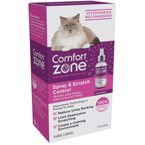 Comfort Zone Spray & Scratch Control Spray For Cats 2oz