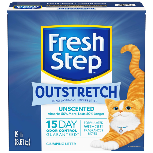 Fresh Step Outstretch Unscented Clumping Clay Cat Litter 19#
