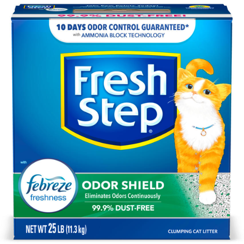 Fresh Step Odor Shield Scented Clumping Clay Cat Litter 25#