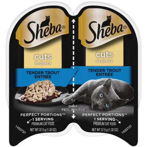 Sheba Perfect Portions Cat Trout Cuts in Gravy 2.64oz