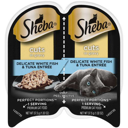 Sheba Perfect Portions Cat Whitefish & Tuna Cuts in Gravy 2.64oz