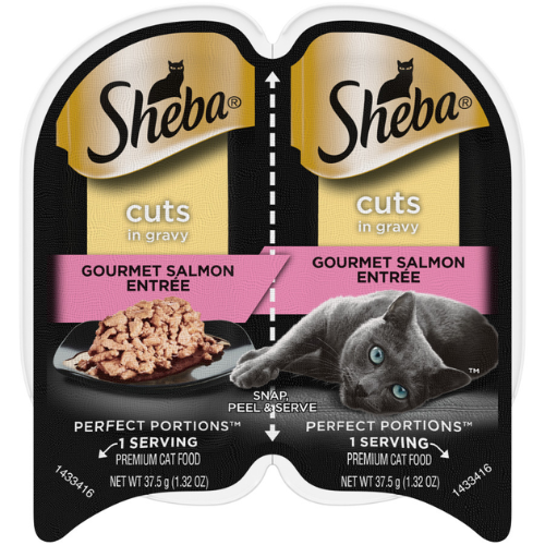 Sheba Perfect Portions Cat Salmon Cuts in Gravy 2.65oz