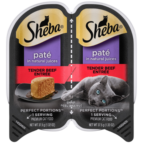 Sheba Perfect Portions Cat Beef Pate 2.65oz