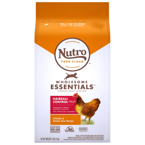 Nutro Wholesome Essentials Cat Hairball Control Chicken & Rice 5#