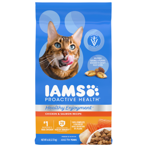 Iams Healthy Enjoyment Cat Chicken & Salmon 6#