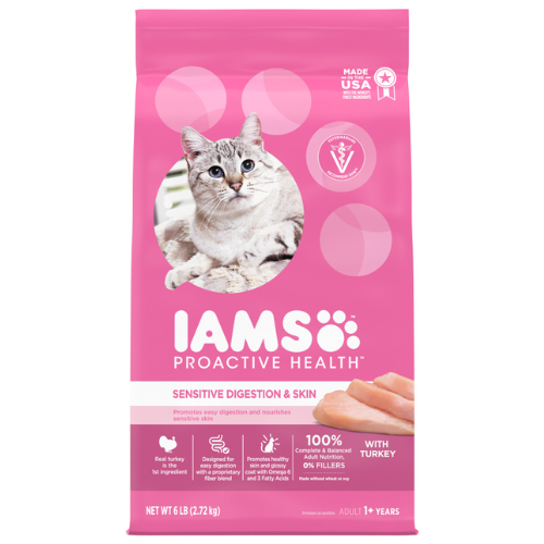 Iams Pro Active Health Cat Sensitive Digestion & Skin Turkey 6#
