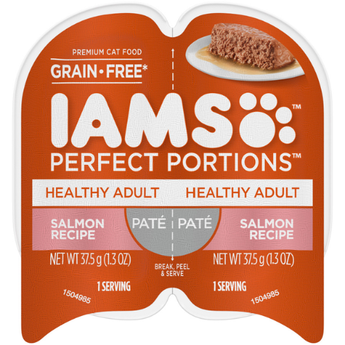 Iams Perfect Portions Cat Salmon Pate 2.6oz