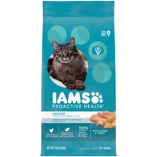 Iams Pro Active Health Indoor Cat Weight & Hairball Chicken 7#