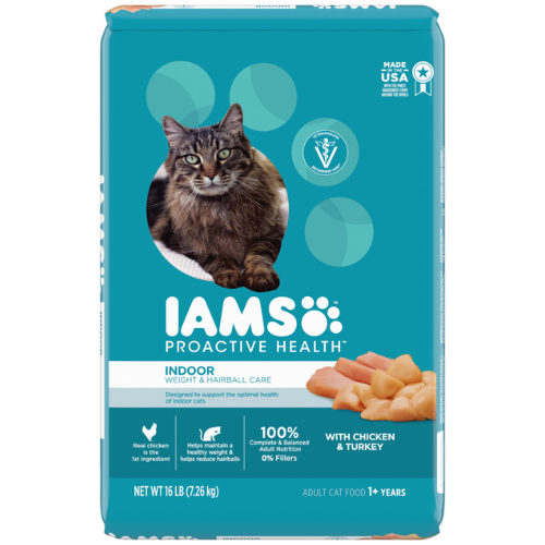 Iams Pro Active Health Indoor Cat Weight & Hairball Chicken 16#