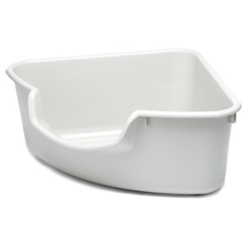 SmartCat Cat Corner Litter Box Tub Gray