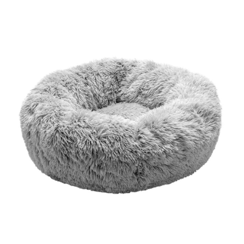 Furhaven Calming Cuddler Pet Bed Small Grey 23"