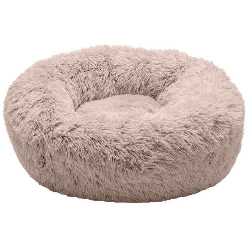 Furhaven Calming Cuddler Pet Bed Medium Brown 30"