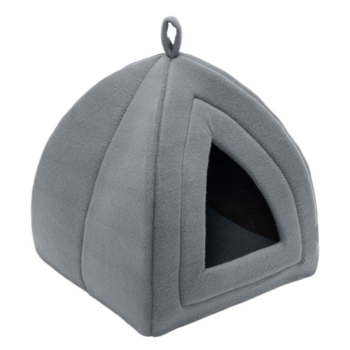 Furhaven Fleece Pet Tent Gray Small
