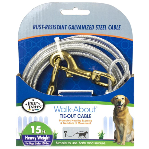 Petcrest Dog Tie Out Cable Heavy 15'