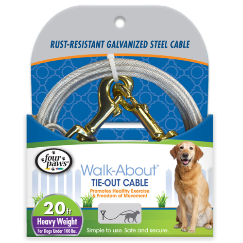 Petcrest Dog Tie Out Cable Heavy 20'
