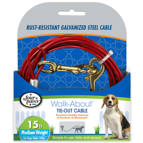 Petcrest Dog Tie Out Cable Medium 15'