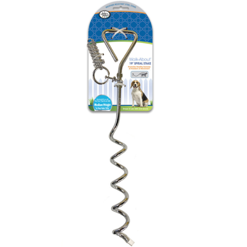 Petcrest Dog Tie Out Stake Spiral 18"
