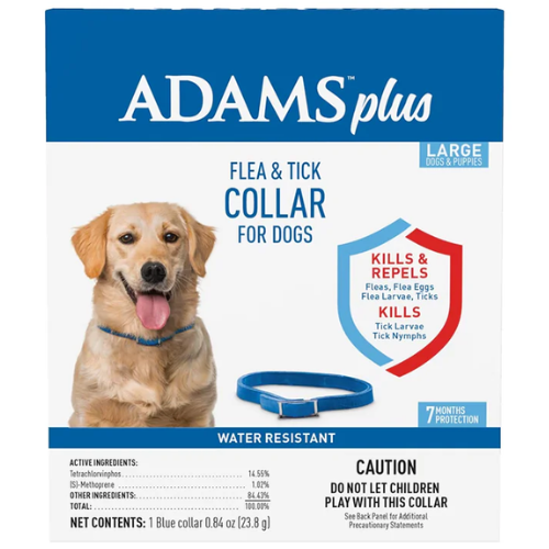 Adams Plus Flea & Tick Collar for Large Dogs