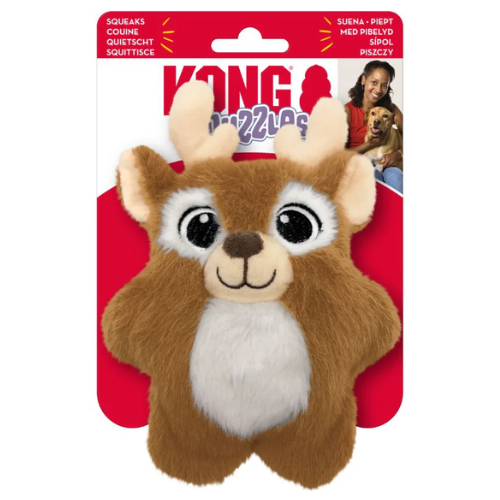Kong Medium Holiday Snuzzles Reindeer