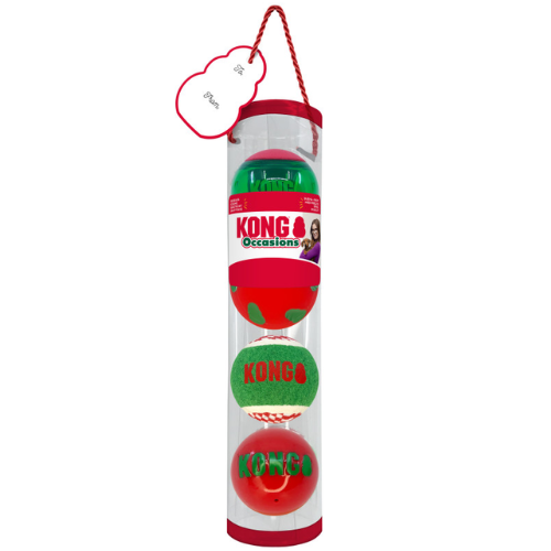 Kong Medium Holiday Occasion Ball 4Pk