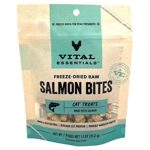 Vital Essentials Cat Treat Freeze Dried Wild Alaskan Salmon 1.1 oz