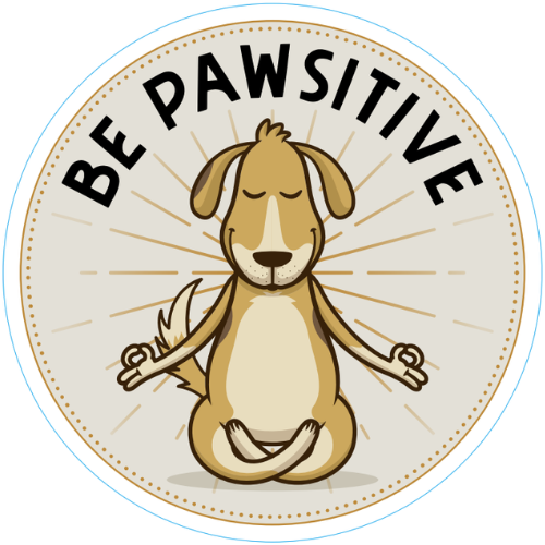 "Be Pawsitive" Large Sticker
