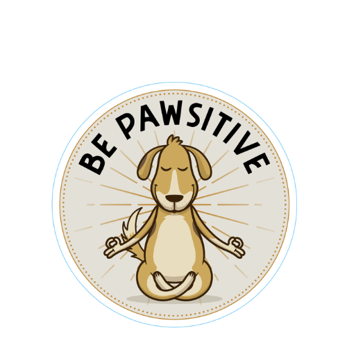"Be Pawsitive" Dog Small Sticker