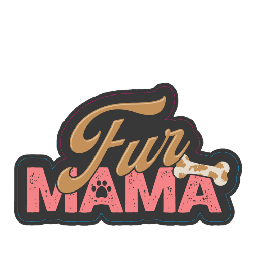 "Fur Mama" Small Sticker