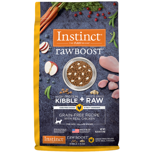 Instinct Cat Raw Boost Kibble & Freeze Dried Chicken 10#