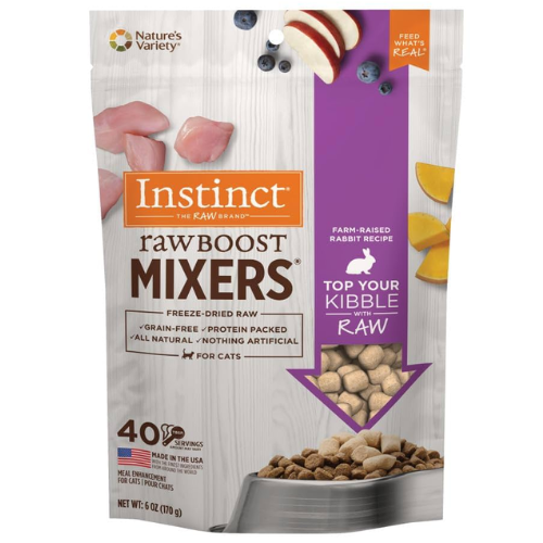 Instinct Cat Freeze Dried Raw Boost Mixer Food Topper Rabbit 6oz