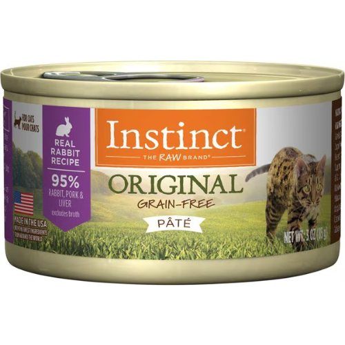 Instinct Wet Cat Grain Free Rabbit Pate 3oz can
