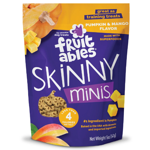 Fruitables Skinny Mini Dog Treats Pumpkin Mango 5oz