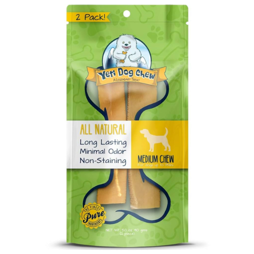 Yeti Dog Chew Himalayan Cheese Medium 5oz 2pk
