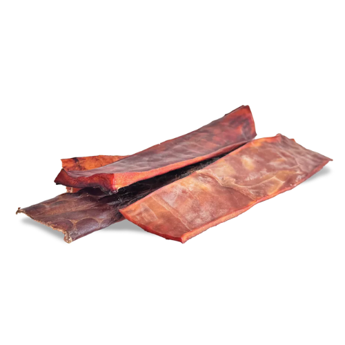 Home Range Beef Collagen Flattened Jerky Dog Chew 12"