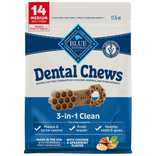 Blue Buffalo Dog Dental Chews Chicken Medium 11.5oz