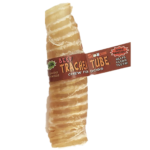Scoochie Beef Trachea Tube Dog Treat 6"