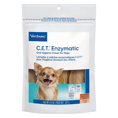 Virbac C.E.T. Dog Chews Enzymatic Oral Hygiene Care X-Small 30 Pack