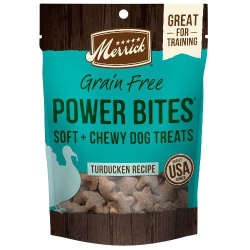 Merrick Power Bites Dog Treats Turducken 6oz