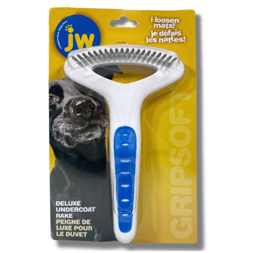 JW Grip Soft Double Row Undercoat Rake